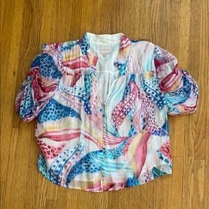 Colorful Women's Blouse, Ciebon brand, size Large, Boutique, cute 🥰!
